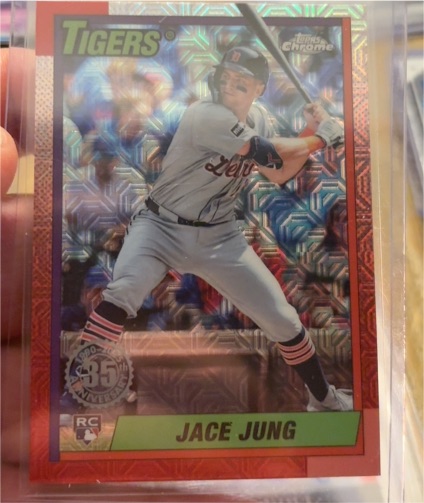 2025 Topps Series 2 Silver Pack Mojo Refractor #T90C-148 Jace Jung — front