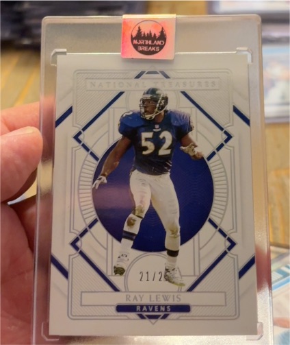 2020 Panini National Treasures #10 Ray Lewis — front