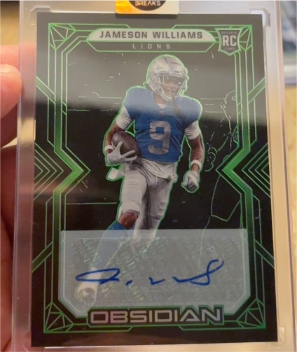 2022 Panini Obsidian #116 Jameson Williams — front