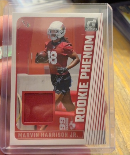 2024 Donruss Rookie Phenom #RPJ-MHJ Marvin Harrison Jr. — front