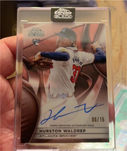 2025 Topps Chrome Black #CBA-HW Hurston Waldrep — front