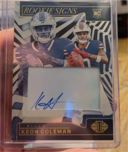 2024 Panini Illusions Rookie Signs #RS-KCN Keon Coleman — front