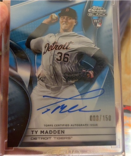 2025 Topps Chrome Black #CBA-TM Ty Madden — front