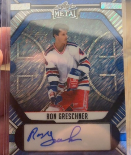 2024 Leaf Metal Hockey Legends #1/5 Ron Greschner — front