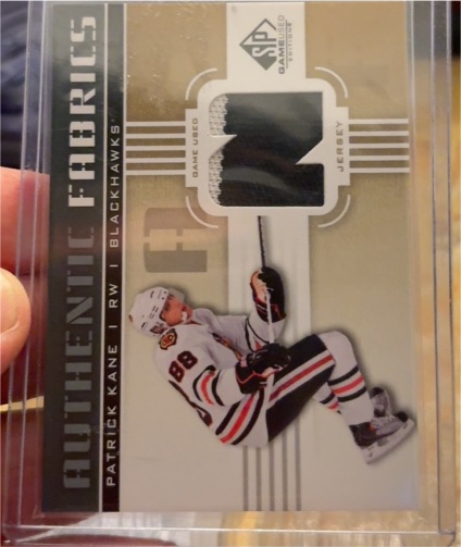 2011-12 Upper Deck SP Game Used Authentic Fabrics #AF-PK Patrick Kane — front