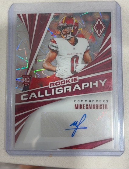 2024 Panini Phoenix Rookie Calligraphy #RC-MSL Mike Sainristil — front