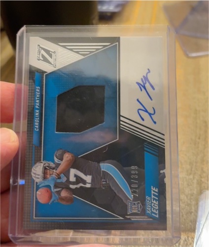 2024 Panini Zenith Xavier Legette Rookie Patch Auto /399 — front