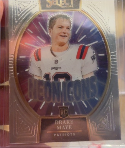 2024 Panini Select #15 Drake Maye Neon Icons — front