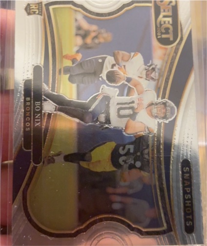 2024 Panini Select Snapshots #17 Bo Nix Rookie RC Broncos — front