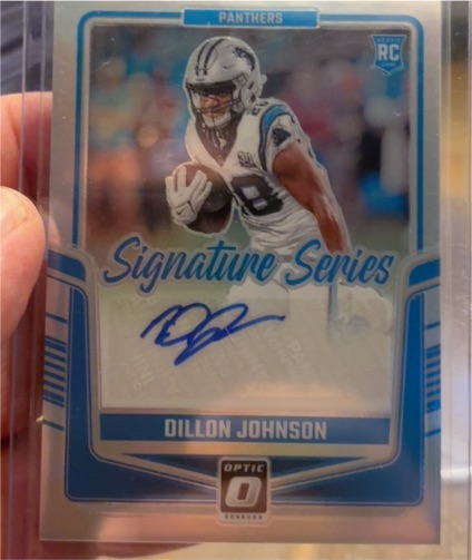 2024 Donruss Optic #SSH-DJN Dillon Johnson Signature Series — front