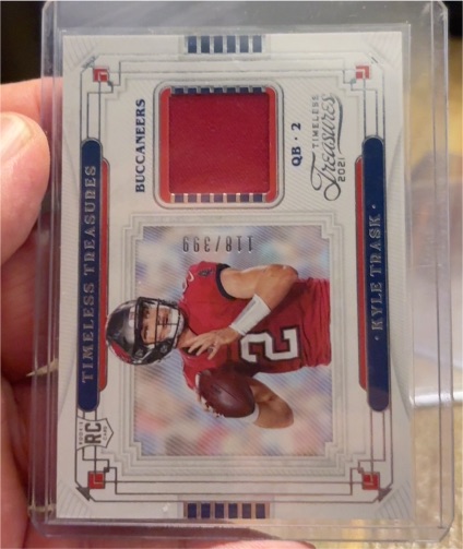 2021 Panini Chronicles Timeless Treasures #TT-KTR Kyle Trask — front