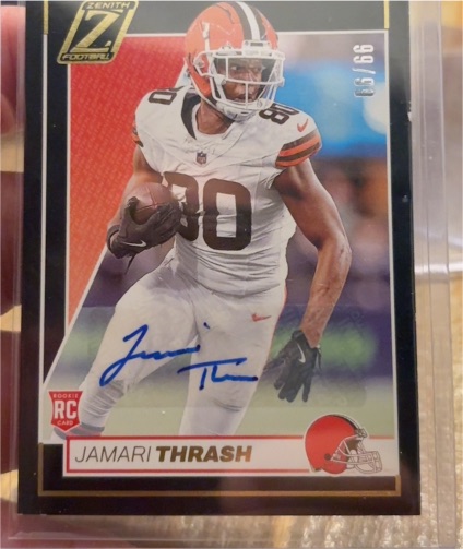 2024 Panini Zenith #RC Jamari Thrash Rookie Auto — front