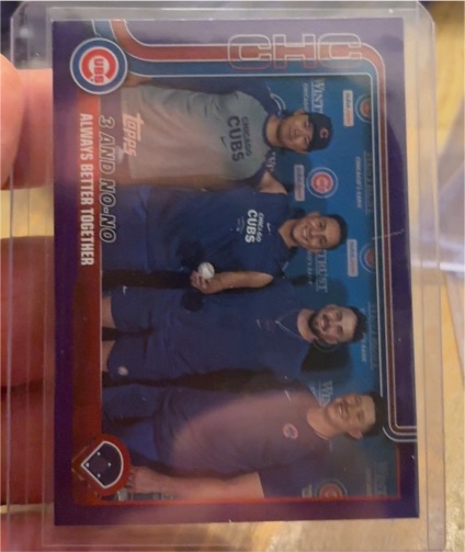2025 Topps Series 2 #517 3 and No-No Chicago Cubs — front
