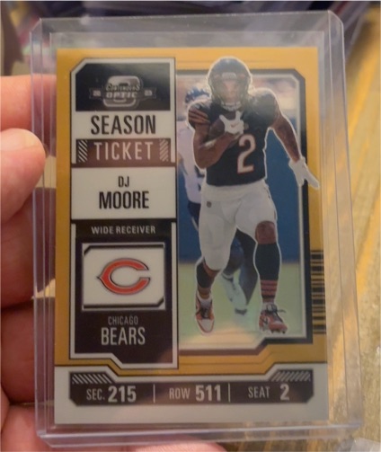 2023 Panini Contenders Optic Season Ticket #18 DJ Moore — front