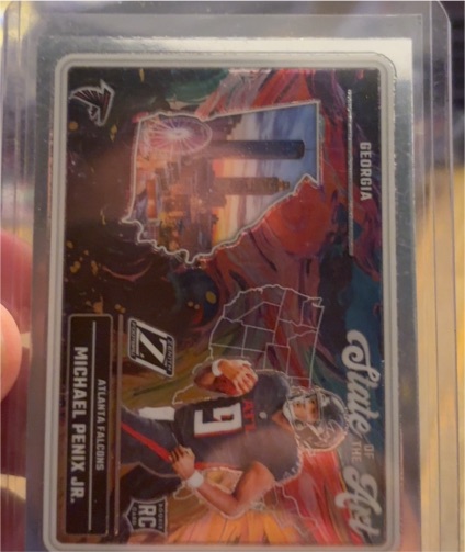 2024 Panini Zenith #13 Michael Penix Jr. State of the Art — front