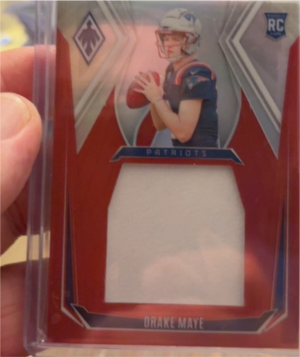 2024 Panini Phoenix Pandora Patch #PP-DME Drake Maye — front