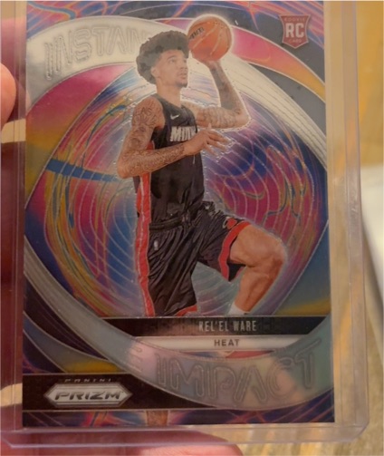 2024-25 Panini Prizm #16 Kel'el Ware Instant Impact Silver Prizm Rookie Card — front