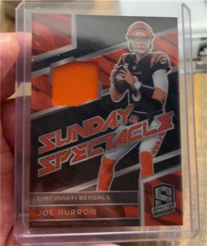 2024 Panini Spectra Sunday Spectacle #SS-JBD Joe Burrow — front