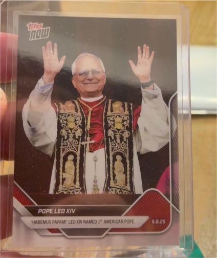 2025 Topps Now #POPE-1 Pope Leo XIV — front