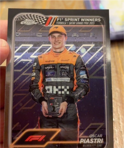 2024 Topps Chrome Formula 1 Sprint Winners #151 Oscar Piastri — front
