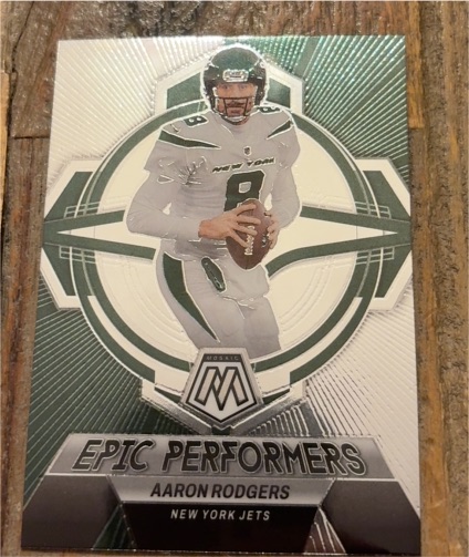 2023 Panini Mosaic Epic Performers #EP-AR Aaron Rodgers — front