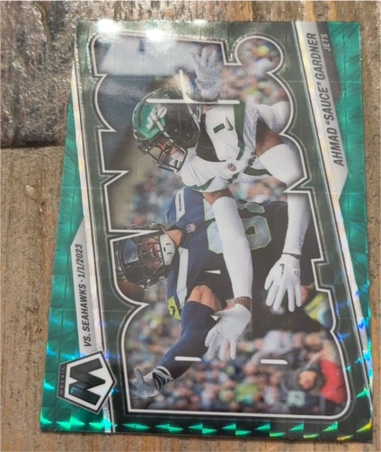 2023 Panini Mosaic #B-AHM Ahmad "Sauce" Gardner — front