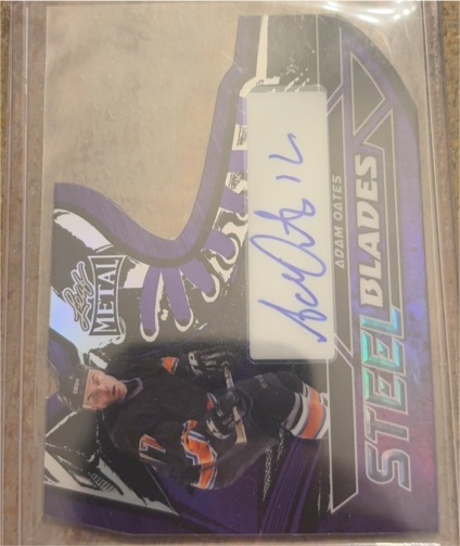 2025 Leaf Metal Legends Steel Blades Autograph #SB-AO1 Adam Oates — front