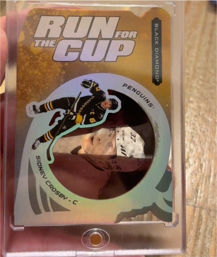 2022-23 Upper Deck Black Diamond Run for the Cup #RUN-SC Sidney Crosby — front