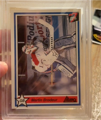 1990-91 7th Inning Sketch #222 Martin Brodeur — front