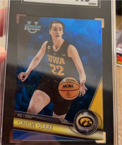 2023-24 Bowman University Chrome #34 Caitlin Clark — front
