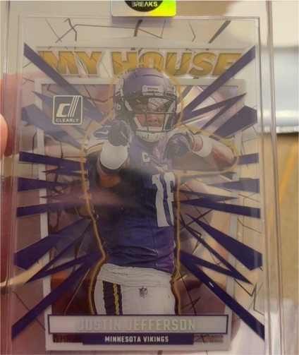 2023 Panini Donruss Clearly #5 Justin Jefferson My House — front