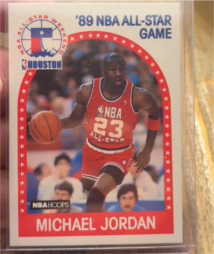 1989-90 NBA Hoops #21 Michael Jordan All-Star Game — front