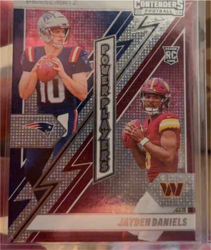 2024 Panini Contenders Football #22 Jayden Daniels Power Players Rookie Card — front