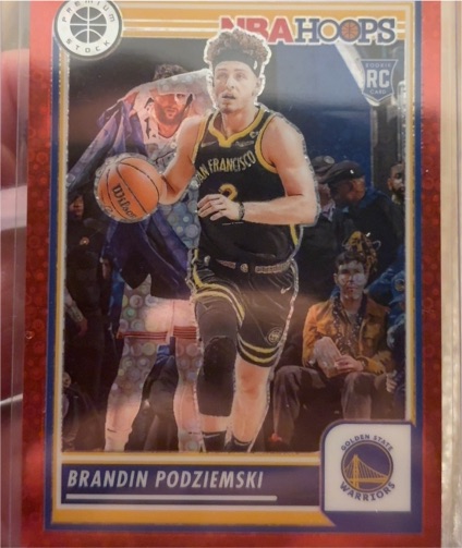 2023-24 Panini NBA Hoops Premium Stock #15 Brandin Podziemski — front