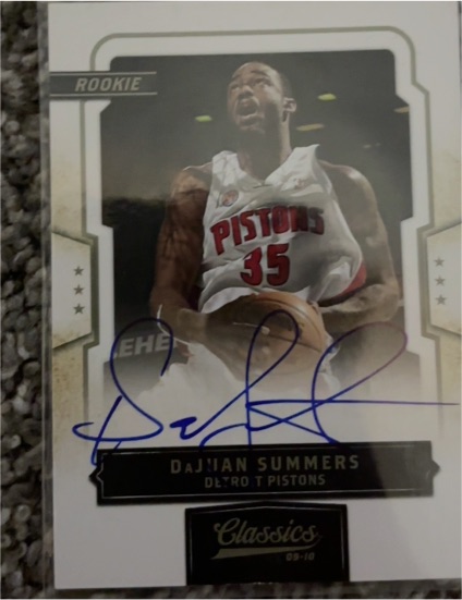2009-10 Panini Classics #200 DaJuan Summers Rookie Auto — front