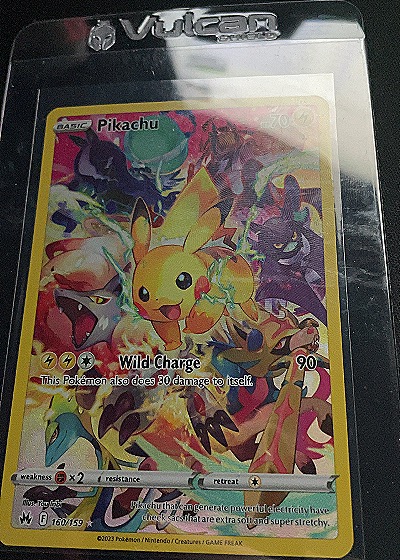2023 Pokémon Sword & Shield Crown Zenith #160/159 Pikachu Secret Rare Full Art — front
