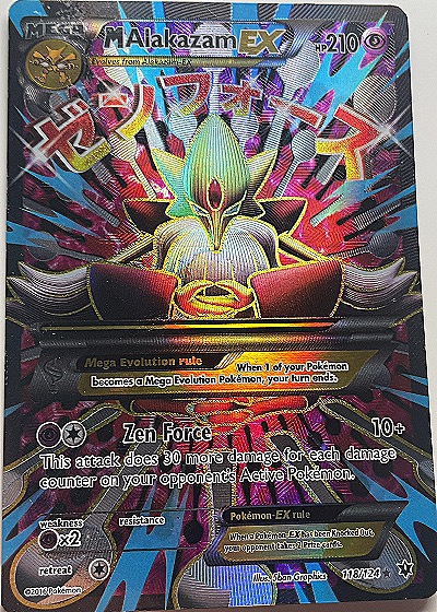 2016 Pokémon XY Fates Collide #118 Mega M Alakazam EX — front