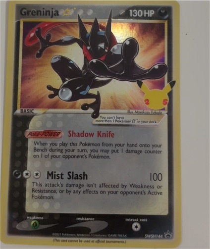 2021 Pokémon SWSH144 Greninja Gold Star — front