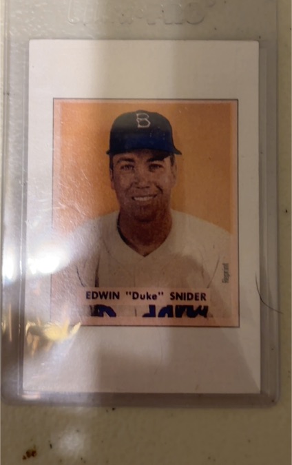 1989 Bowman #NNO Edwin "Duke" Snider — front