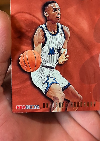 1995-96 NBA Hoops #394 Anfernee Hardaway — front