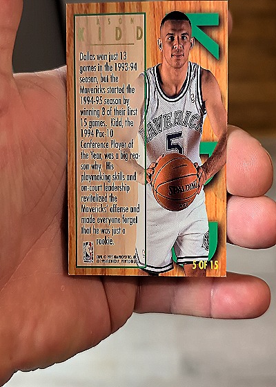 1994-95 Fleer Ultra All-Rookie Jason Kidd — back