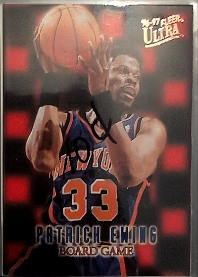 1996-97 Ultra #5 Patrick Ewing Board Game — front