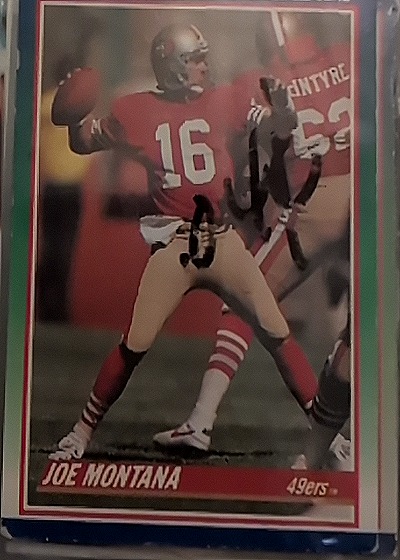 1990 Score #1 Joe Montana — front