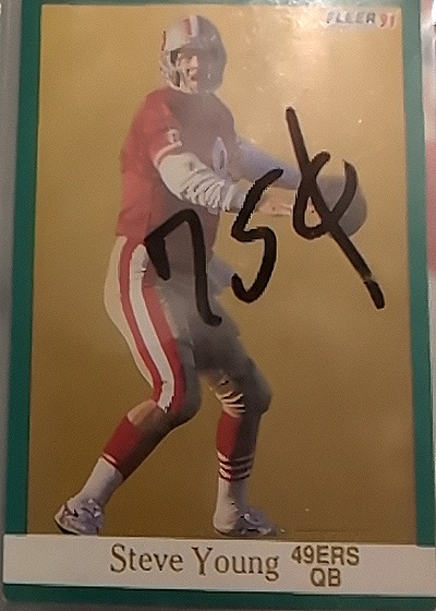 1991 Fleer #367 Steve Young — front