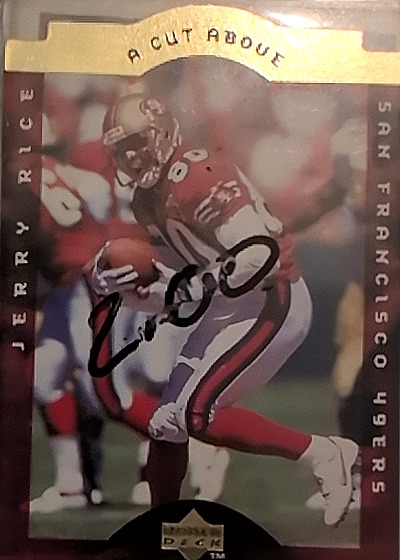 1996 Upper Deck A Cut Above #10 Jerry Rice — front