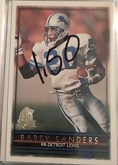 1991 Topps #160 Barry Sanders — front