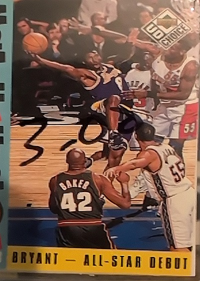 1998-99 Upper Deck Choice #186 Kobe Bryant All-Star Debut — front