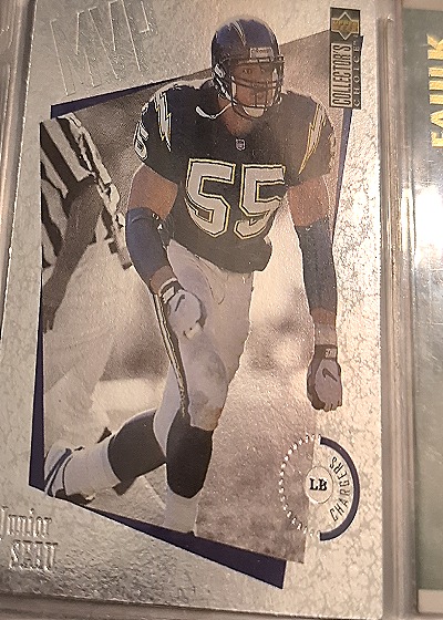1996 Upper Deck Collector's Choice MVPs #M40 Junior Seau — front