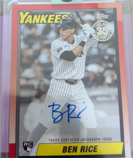 2025 Topps Series 2 1990 Topps #90B2-BRI Ben Rice — front