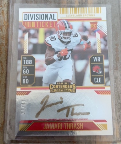 2024 Panini Contenders Divisional Ticket # Jamari Thrash — front